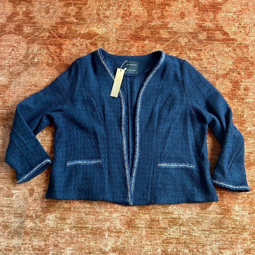 Bloomchic Elegant Blue Women's Jacket. NWT, size 18/20